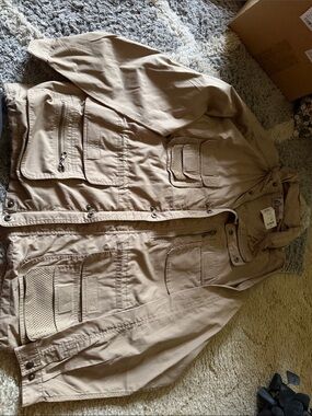 Men's Tactical Field Jacket in Khaki - Utility Pocket Design
